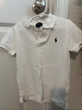 Polo by Ralph Lauren White Kids Polo with Navy Pony